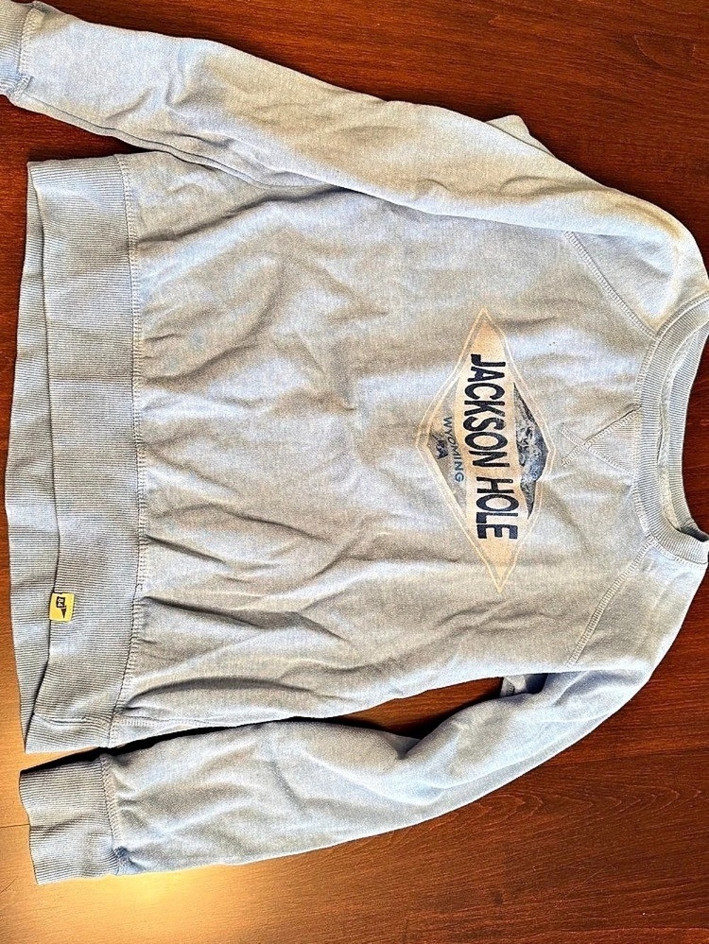 Blue 84 Jackson Hole Wyoming Graphic Sweatshirt Blue Small